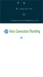Mobile Screenshot of nextgenerationplumbing.com