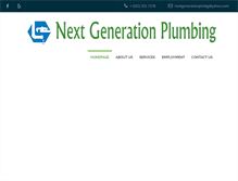 Tablet Screenshot of nextgenerationplumbing.com